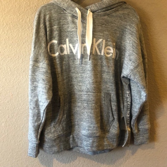Calvin Klein gray hooded sweater - Picture 1 of 6
